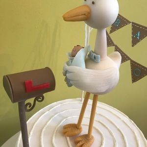 Cold porcelain cake topper